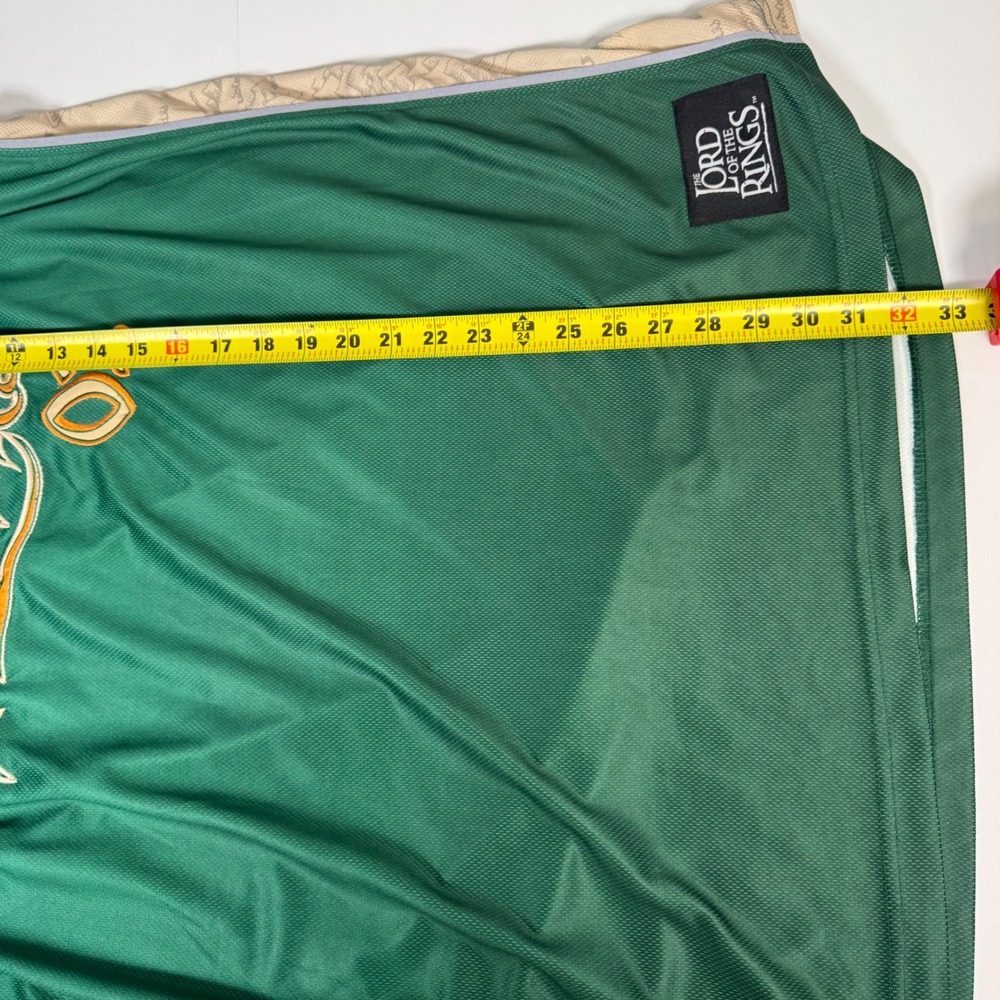 BoxLunch Lord of the Rings Jersey Mens XXL Green Hobbits Baggins 01 Basketball - Picture 12 of 12
